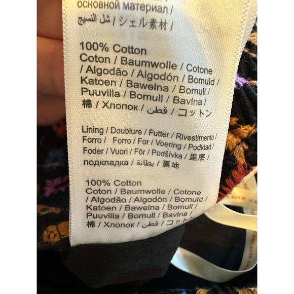 Anthropologie Farm Rio Embroidered Corduroy Mini Skirt Size Small - Picture 12 of 14